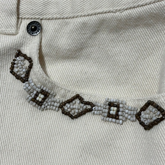 Chaps Straight Leg Jeans with Beaded Detail - Picture 3 of 12